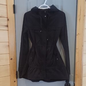 lululemon athletica Black Hooded Utility Jacket